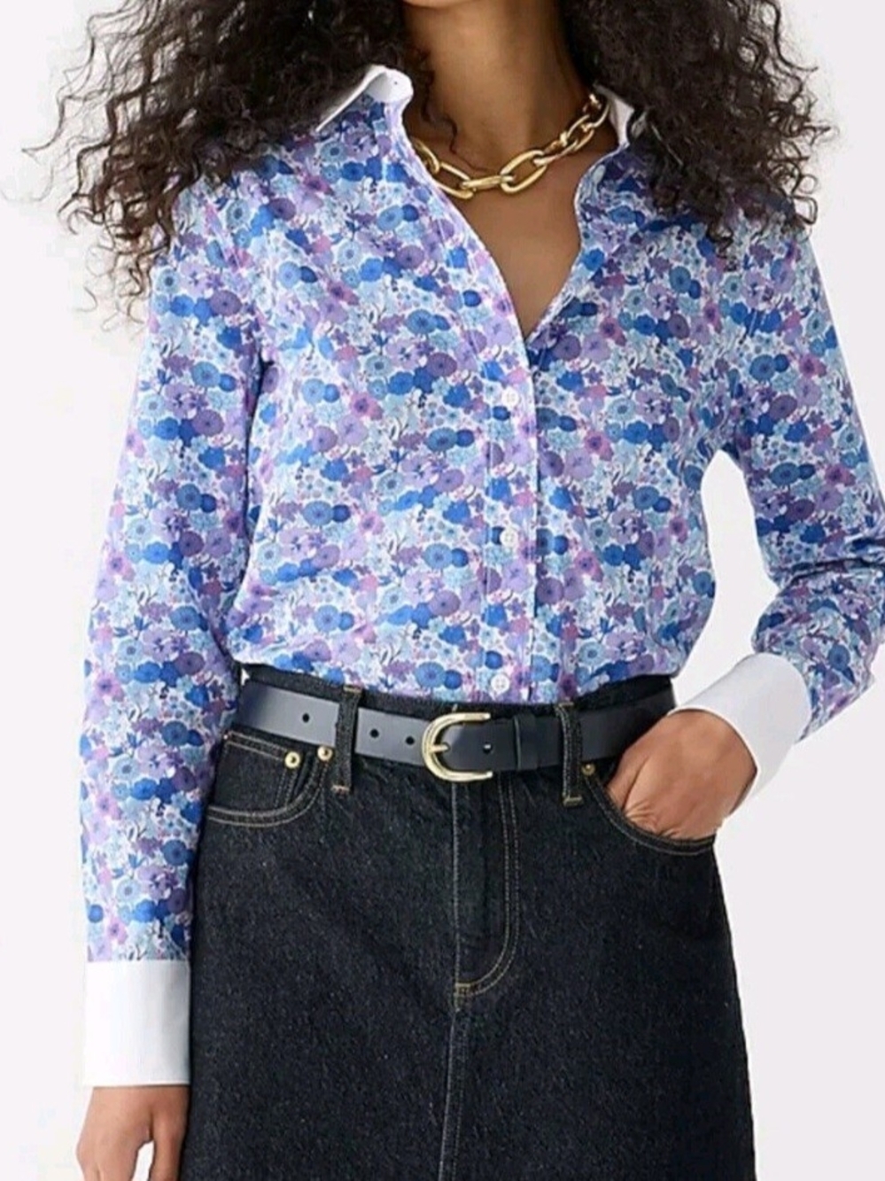 Slim-fit shirt in Liberty® Arrow Floral fabric